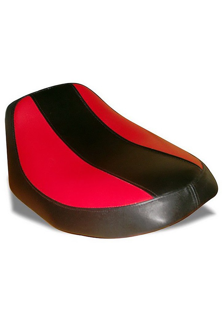 Чёрно-красное мотоседло (сиденье для мотоцикла)