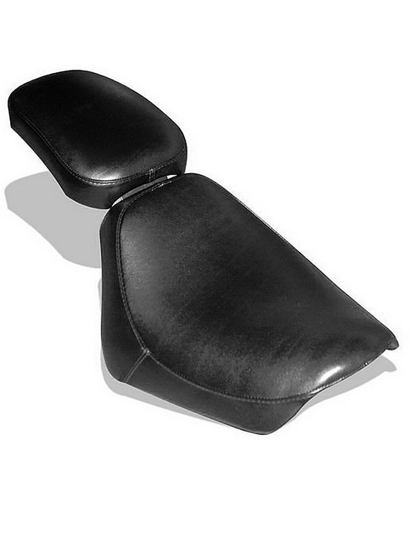 Комплект чёрных кожаных сидений для мотоцикла (мото-седел)